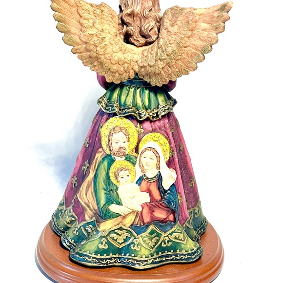 Vintage Dillard’s Hand Painted Double Sided Christmas Angel Figurine 8.5” - Picture 4 of 5
